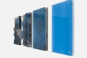Blue stands for Liquid Solidification artwork