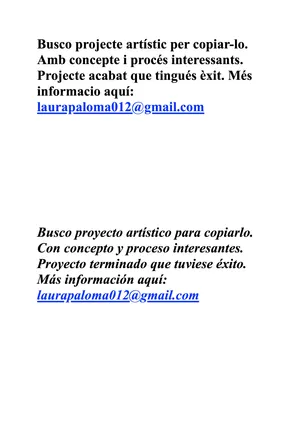 Busco projecte artístic per copiar-lo artwork