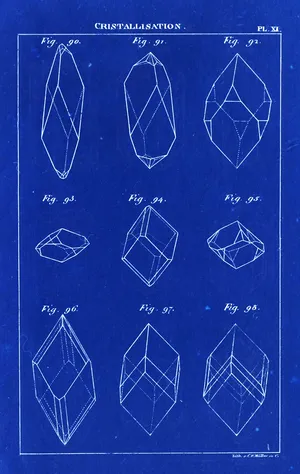 Crystallization processes artwork