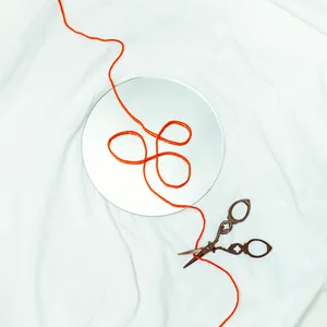 Follow the red line artwork