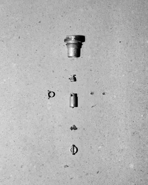 Parts of a detonator artwork